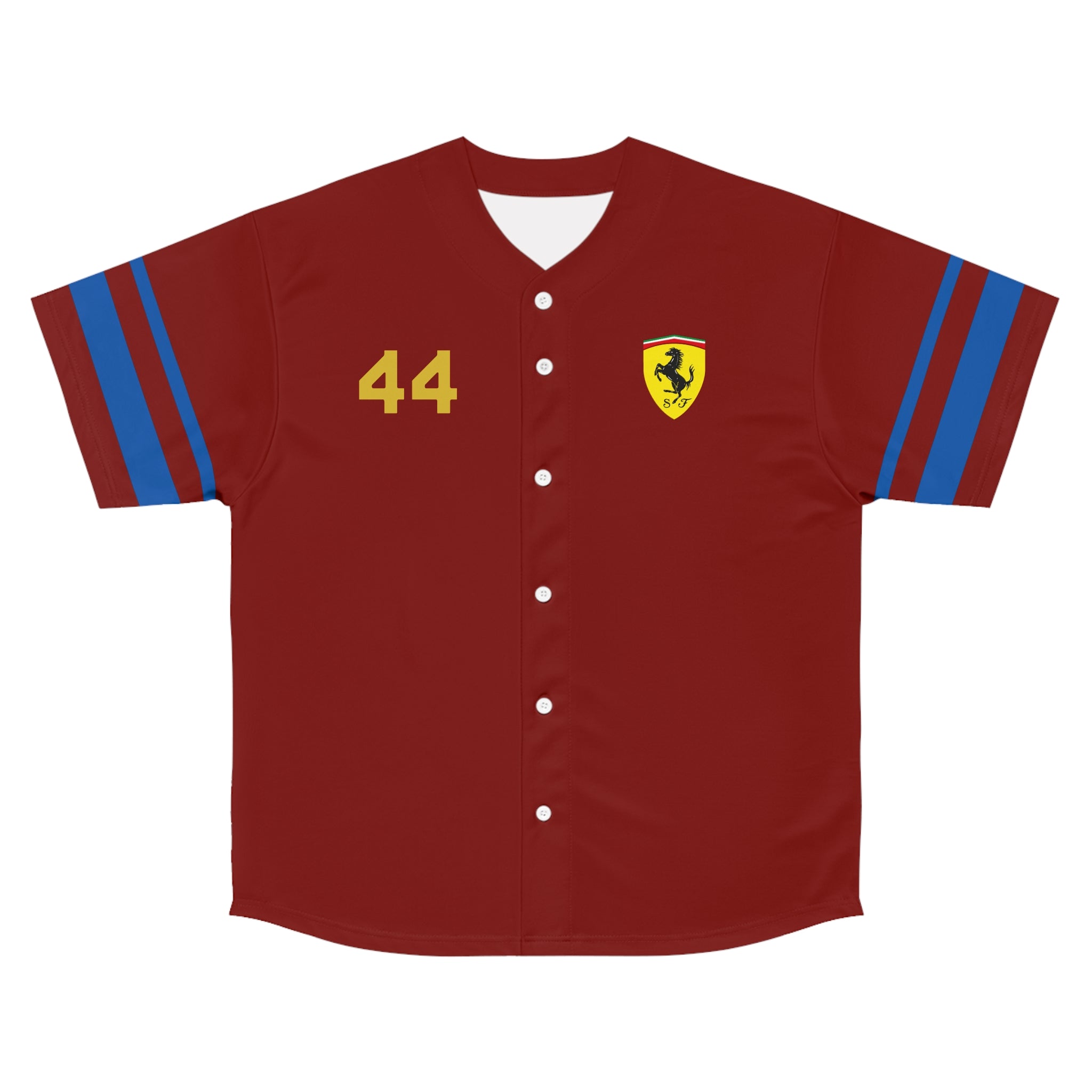 Silver Champion Rosso Formula Racing Unisex Baseball Jersey