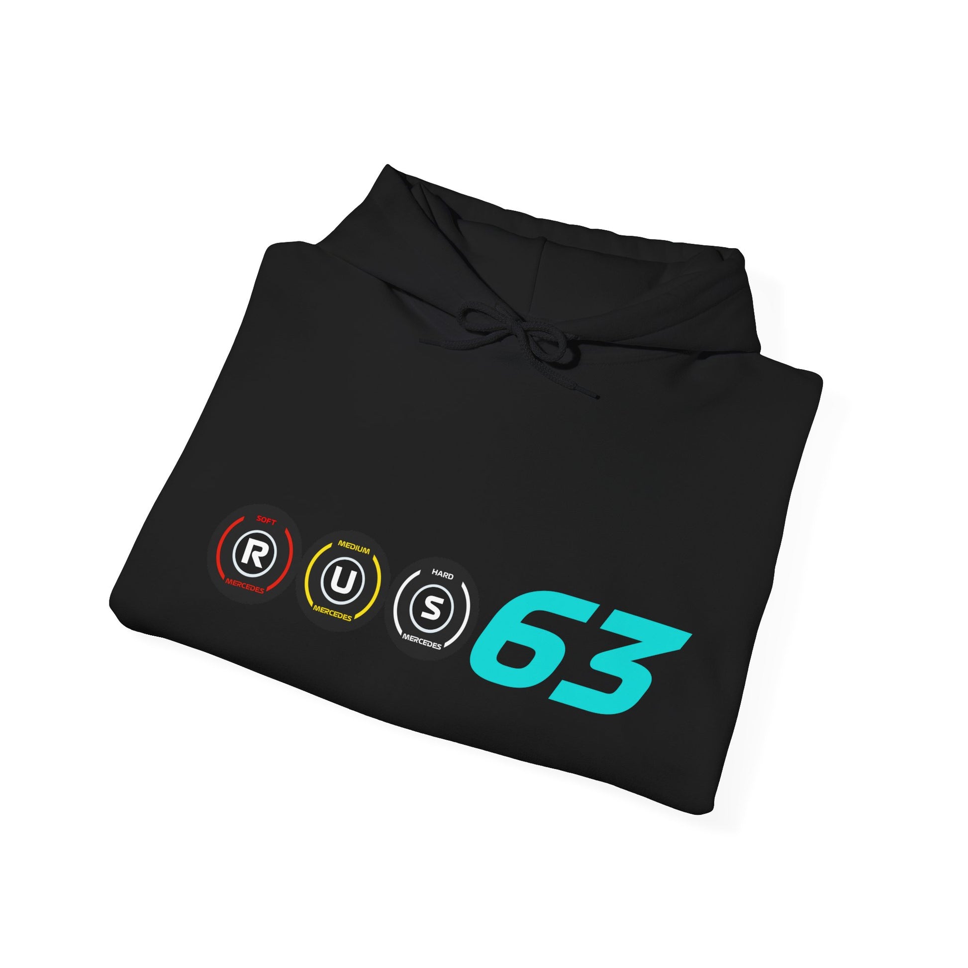 Silver and black racing-inspired fleece hoodie with a Grand Prix aesthetic. Perfect for motorsport fans and racing enthusiasts.