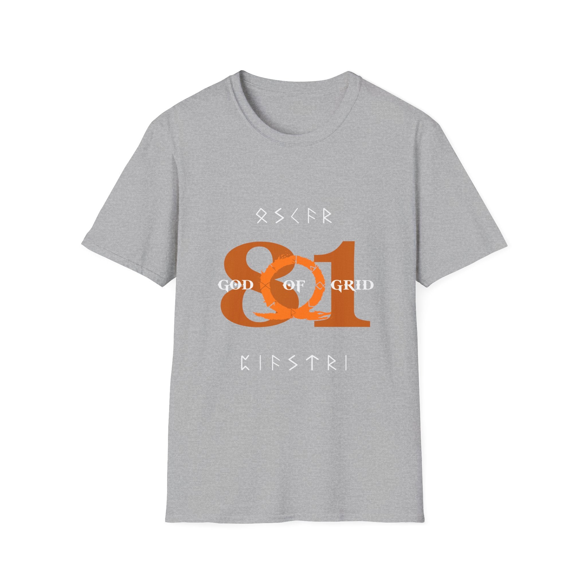 Papaya orange racing-inspired unisex softstyle tee with a bold Grand Prix aesthetic. Ideal for motorsport fans.