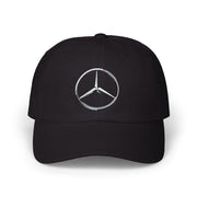 Silver racing-inspired embroidered cap with a curved brim. Perfect for motorsport fans and race-day outfits.