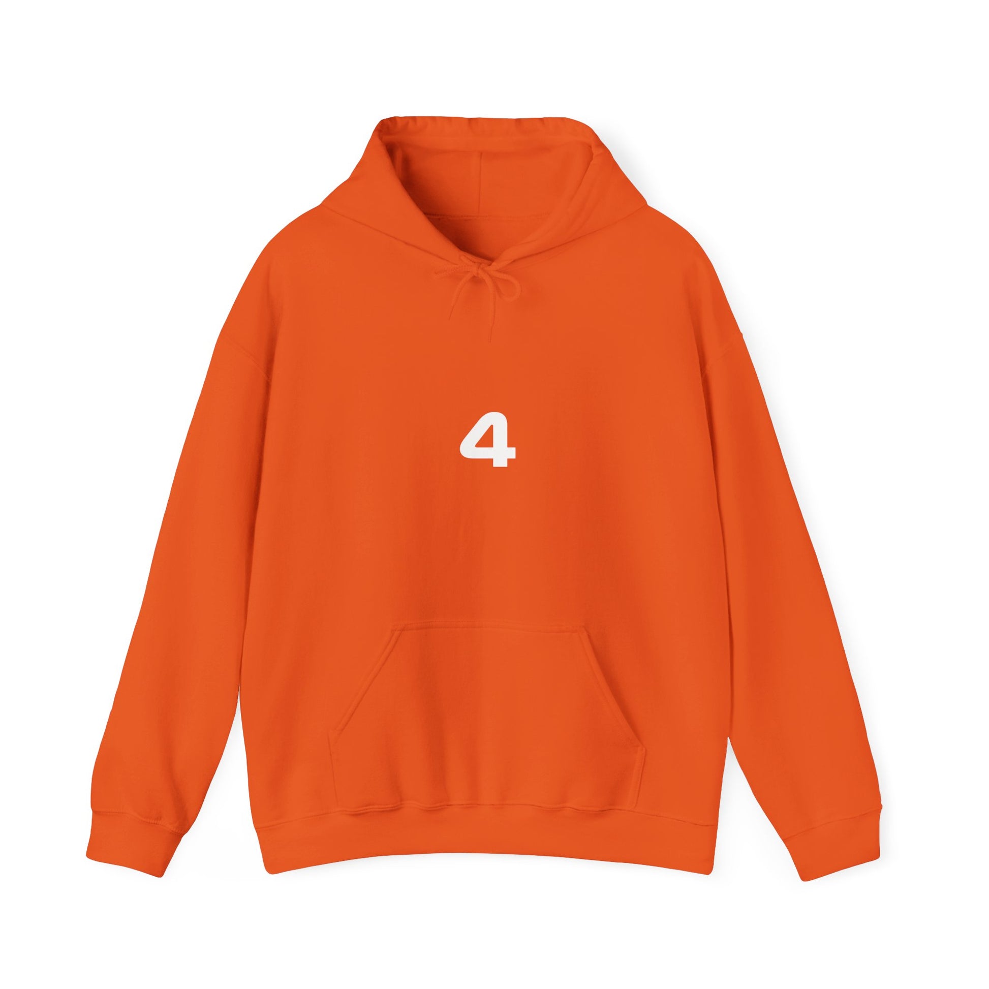 Papaya orange racing-inspired unisex hoodie with a motorsport aesthetic, available in a heavy blend. Perfect for Grand Prix fans and speed enthusiasts.