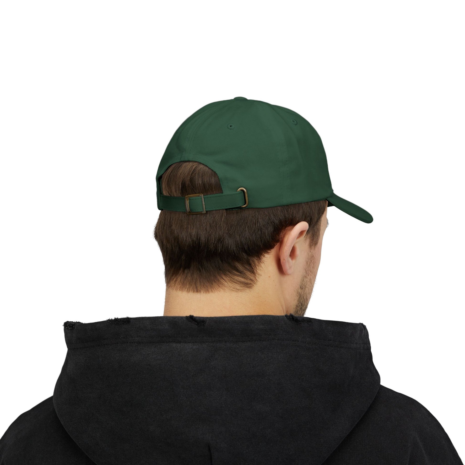 Green racing-inspired embroidered cap with a curved brim. Perfect for motorsport fans and race-day outfits.