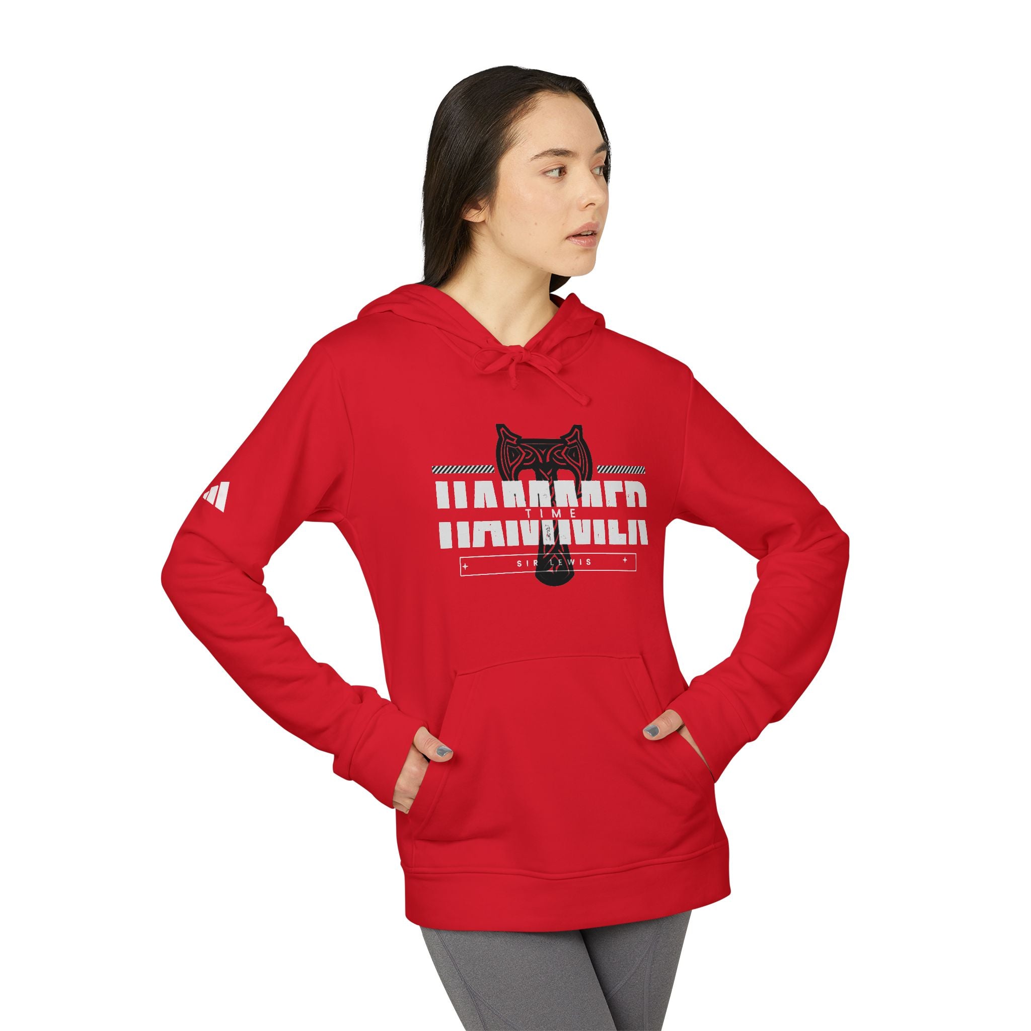 Hammer Time Customized Adidas Hoodie | Rosso Formula Racing Unisex Fleece Hoodie