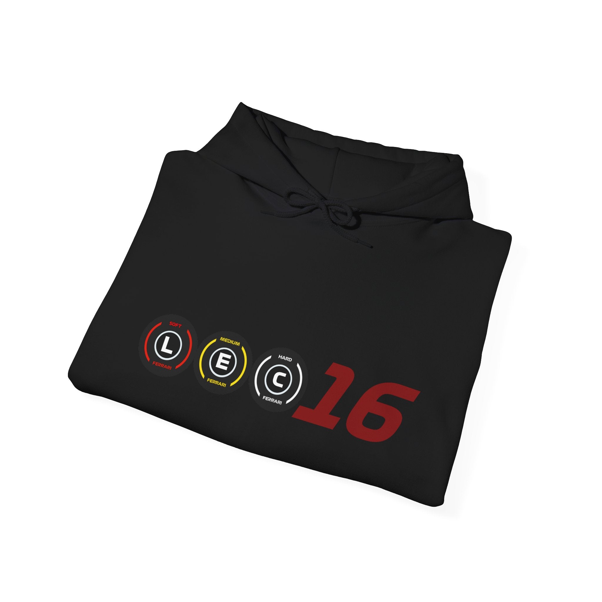 Red racing-inspired fleece hoodie with a Grand Prix aesthetic. Perfect for motorsport fans and racing enthusiasts