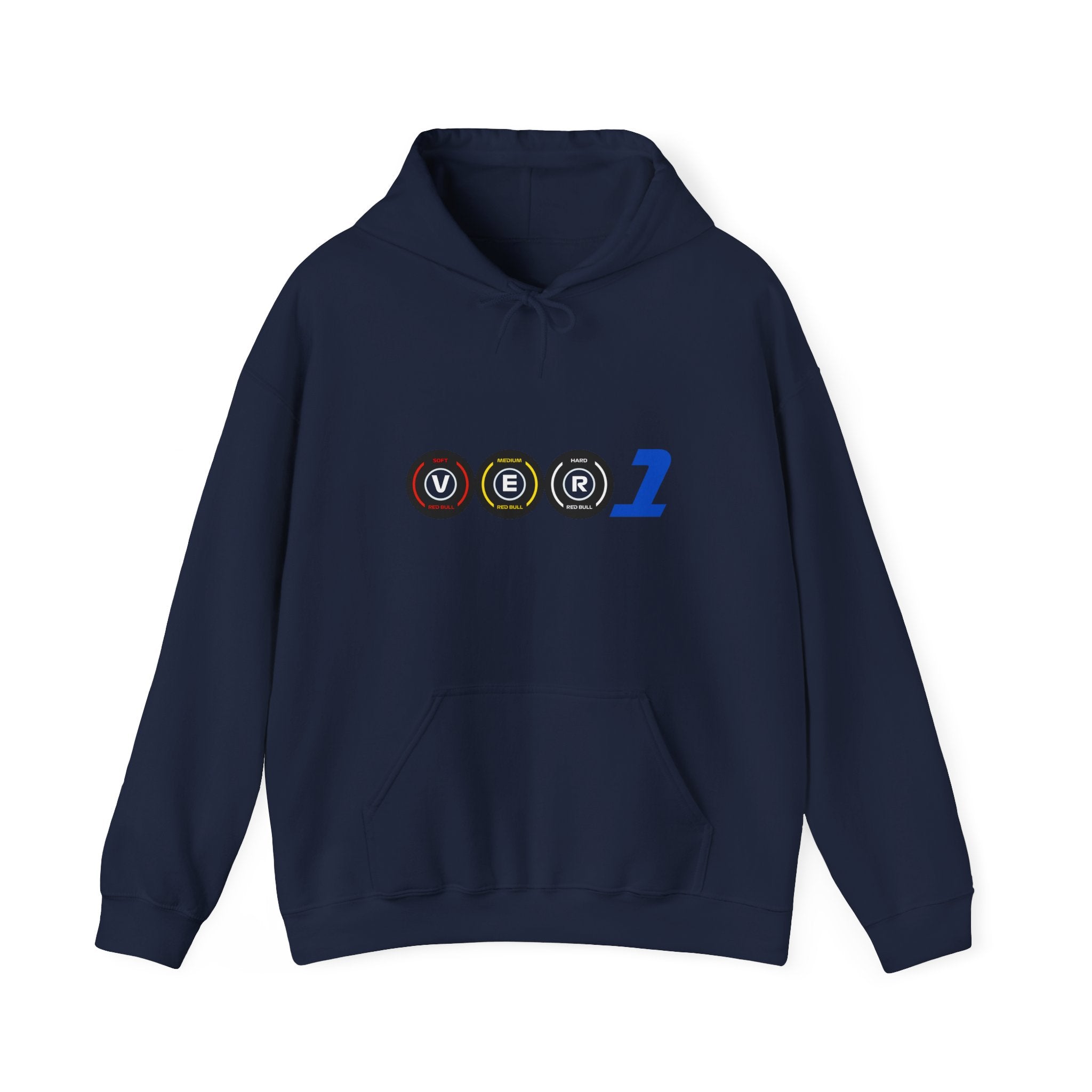 Red and navy racing-inspired fleece hoodie with a Grand Prix aesthetic. Perfect for motorsport fans and racing enthusiasts.