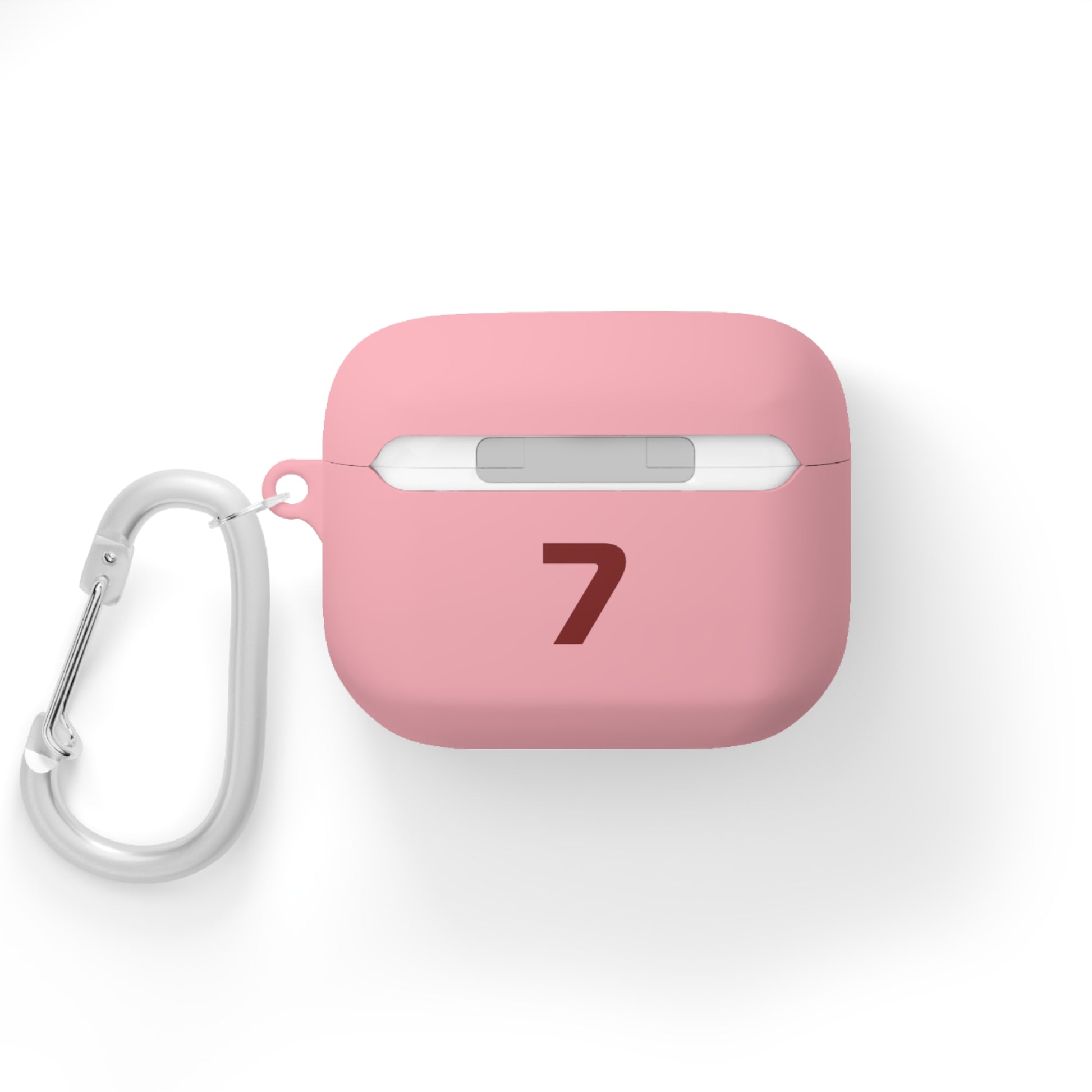 Bold red racing-inspired AirPods case with custom initials, inspired by Grand Prix heritage and Italian motorsport legends. Perfect for racing enthusiasts and supercar fans.