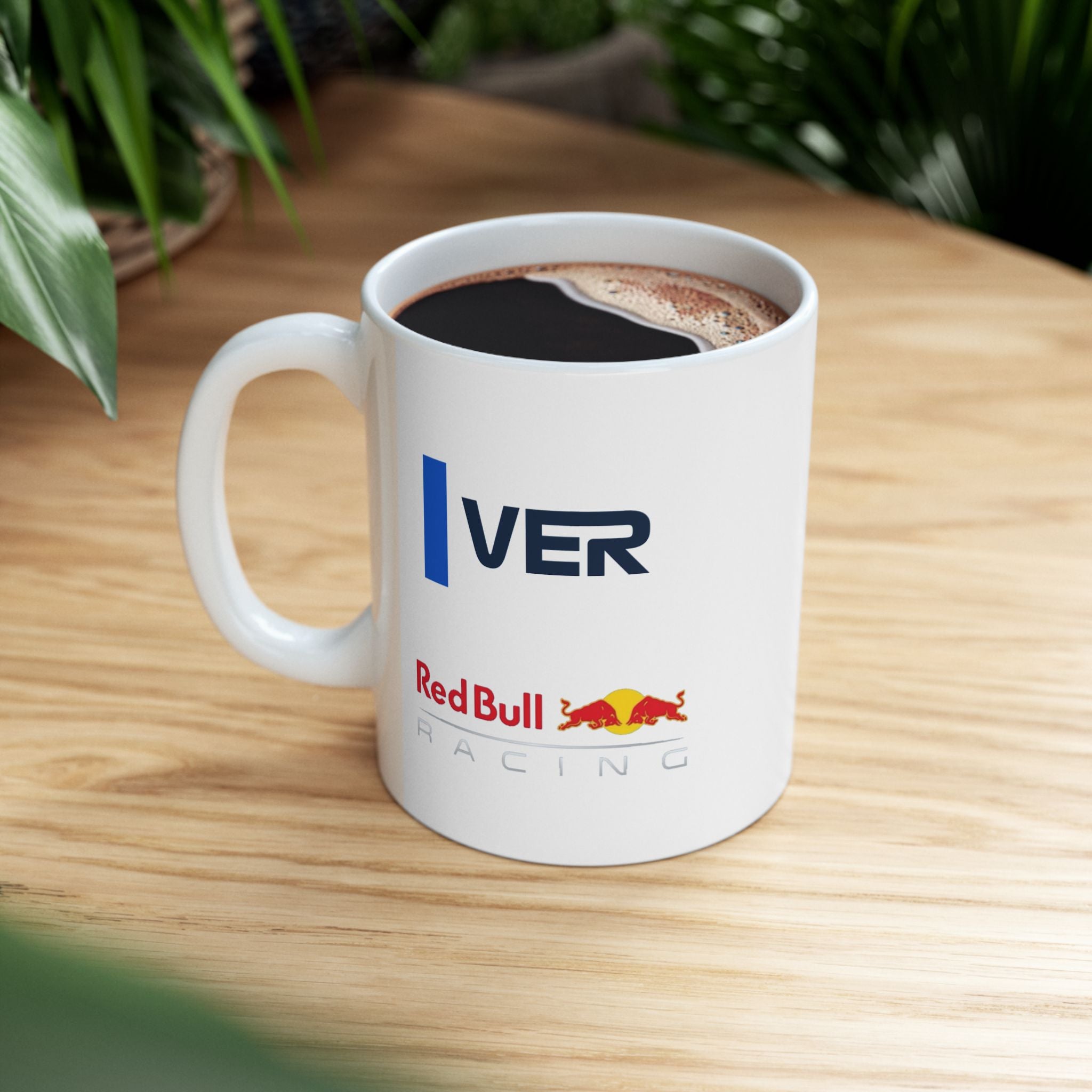 Eclipse blue racing-inspired ceramic mug with a motorsport aesthetic, available in 11oz and 15oz. Perfect for Grand Prix fans and speed enthusiasts.