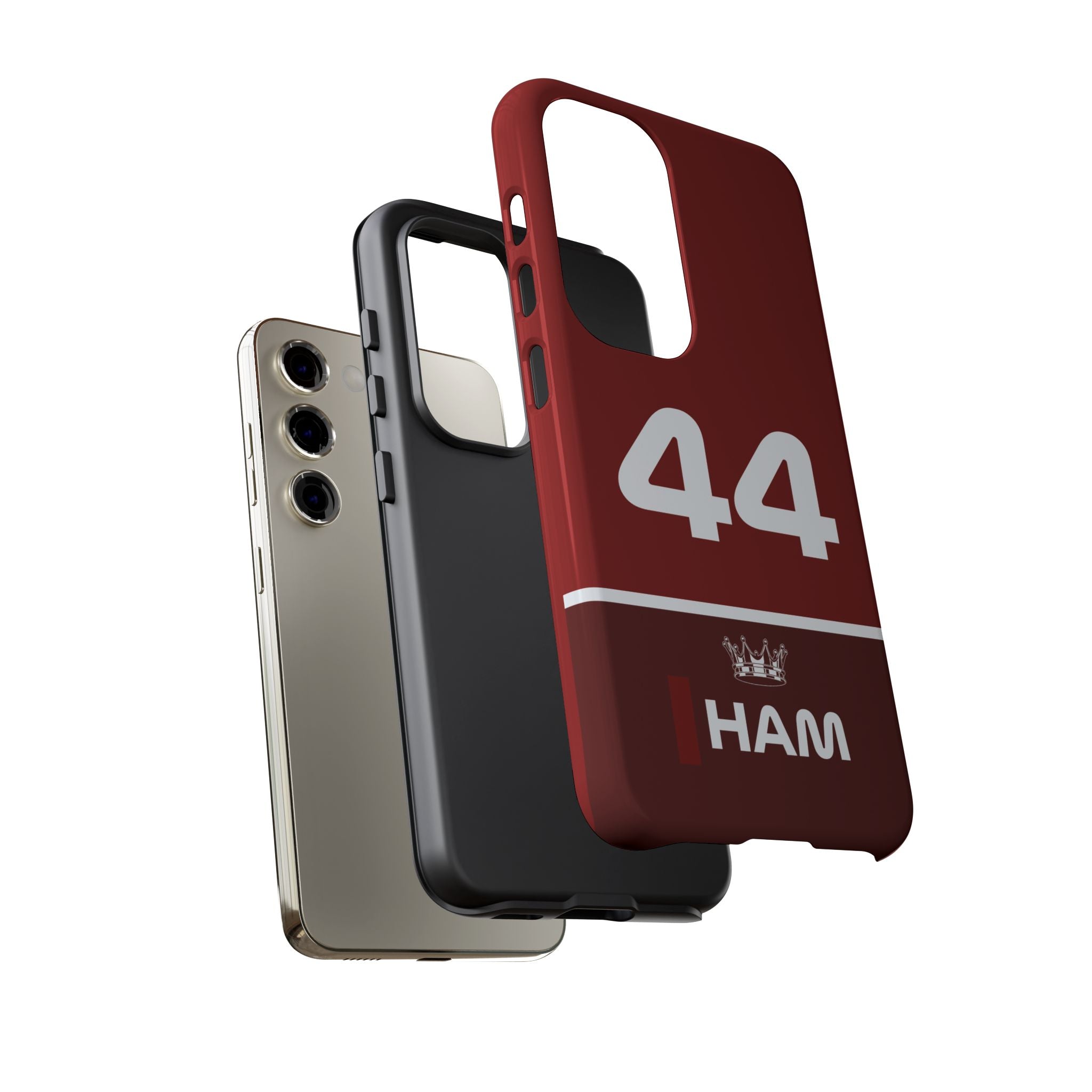 The Silver Champion Tough Phone Case | Rosso Formula Racing Armor for iPhone, Samsung & Pixel Cover
