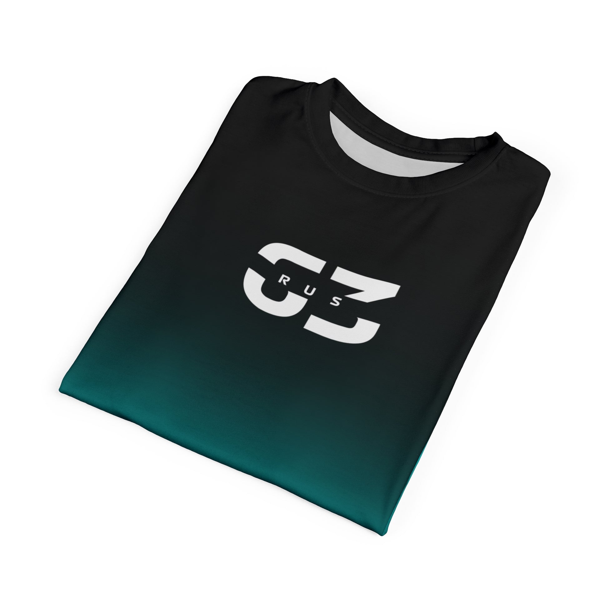 Silver racing-inspired unisex active tee with a sleek Grand Prix aesthetic. Ideal for motorsport fans and athletes