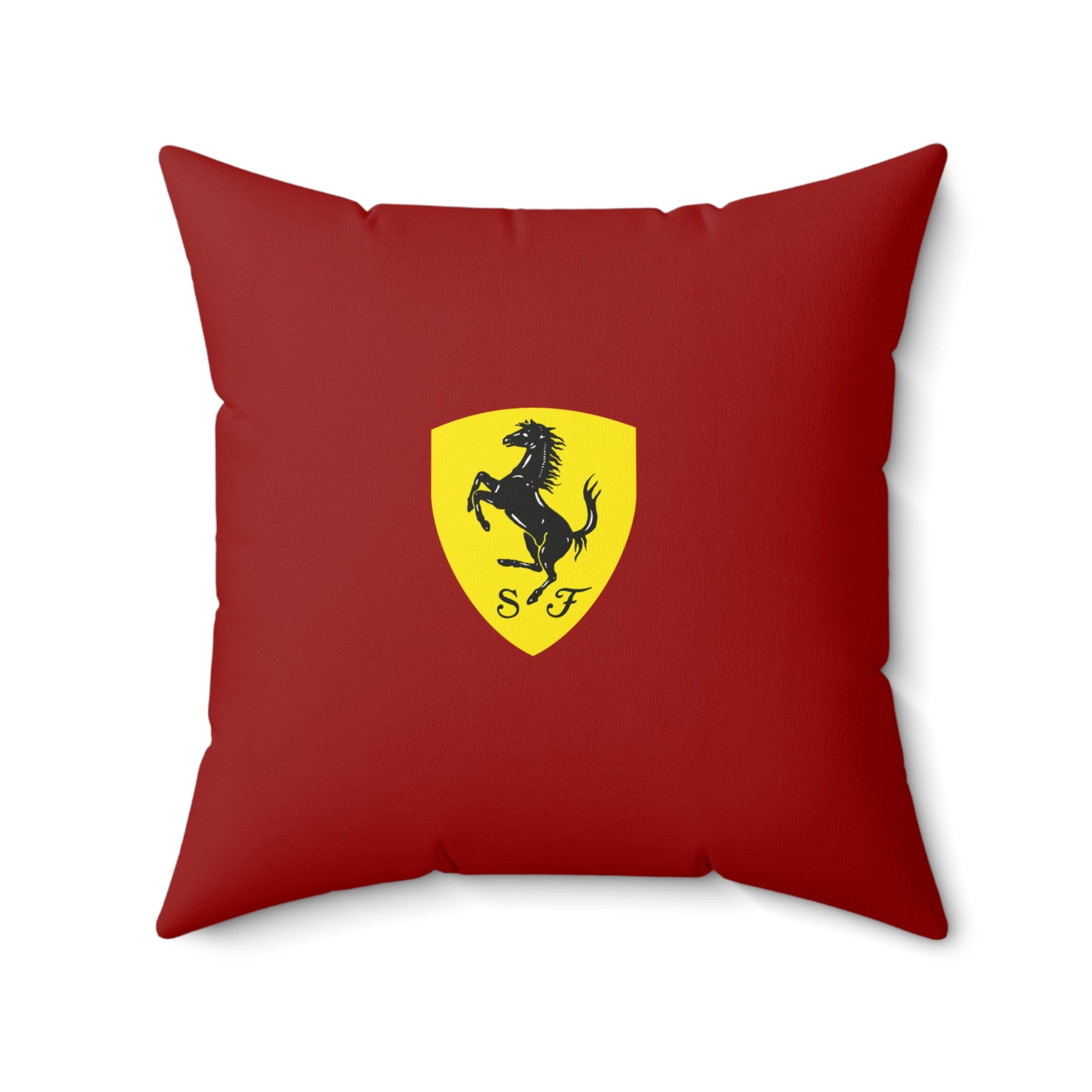 Rosso Racing Grand Prix-Inspired Pillow | Motorsport Home Decor | Spun Polyester Square Pillow