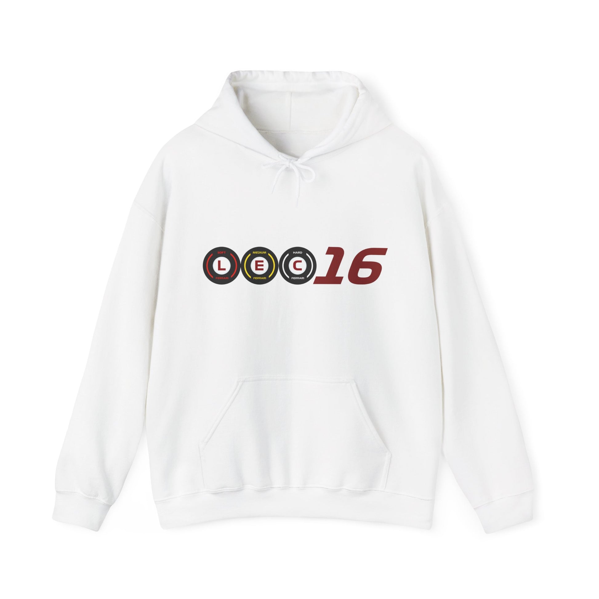 Red racing-inspired fleece hoodie with a Grand Prix aesthetic. Perfect for motorsport fans and racing enthusiasts