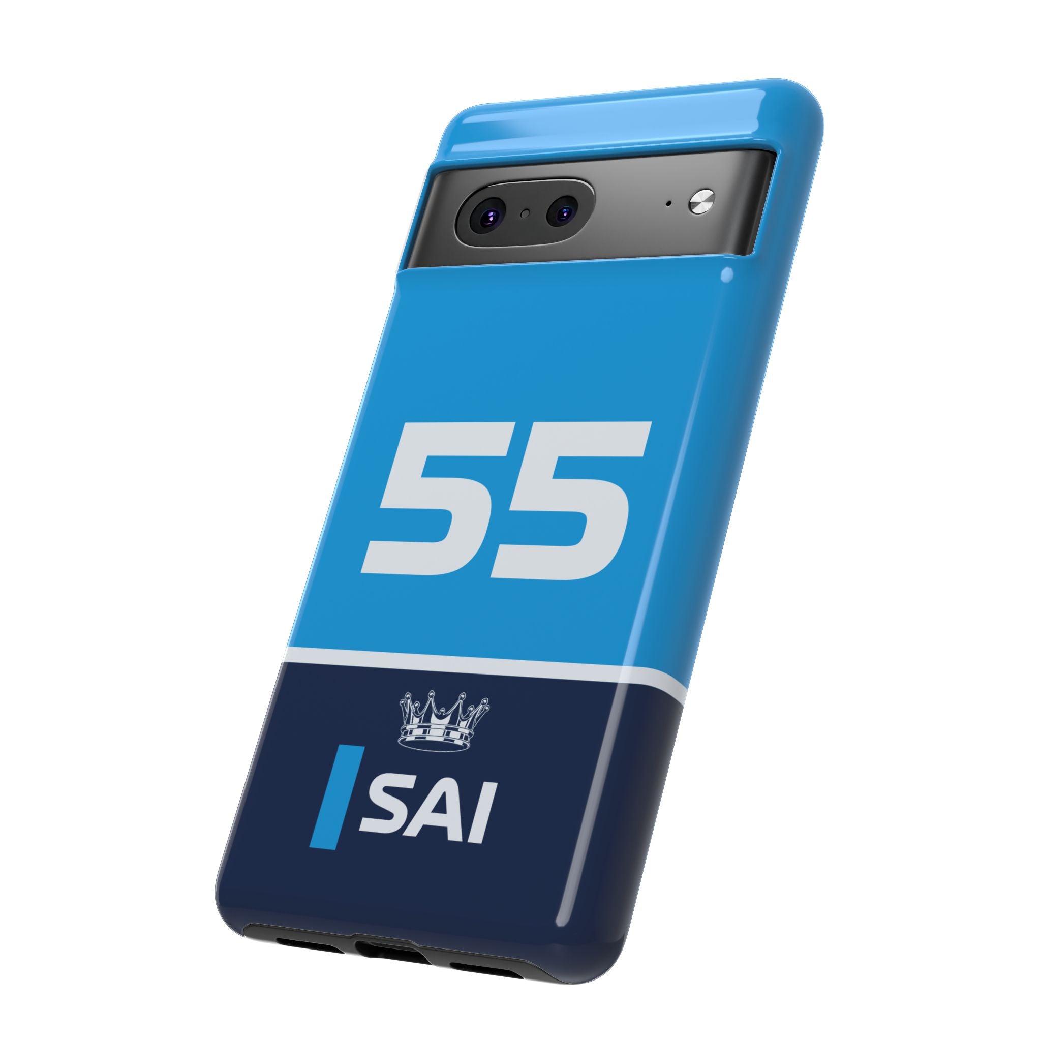 Smooth Spaniard Speed Tough Phone Case | Azure Formula Racing Armor for iPhone, Samsung & Pixel