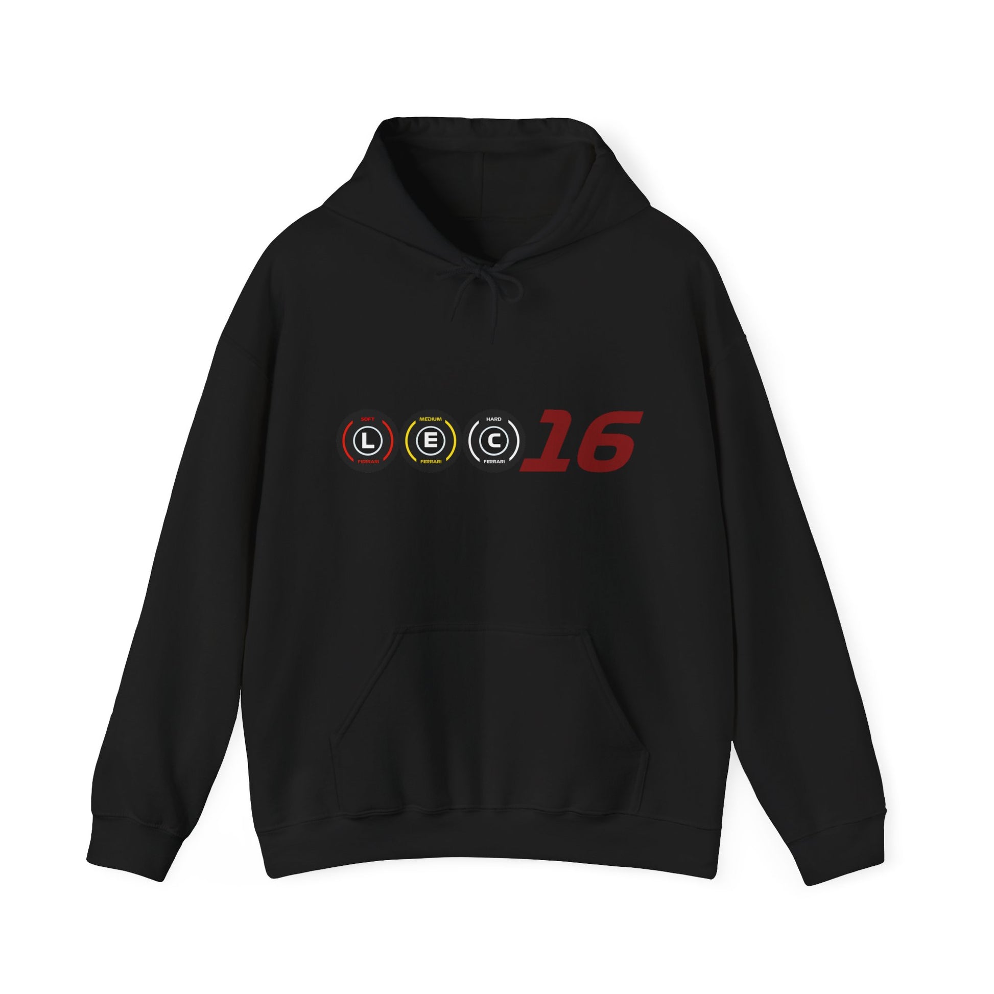 Red racing-inspired fleece hoodie with a Grand Prix aesthetic. Perfect for motorsport fans and racing enthusiasts