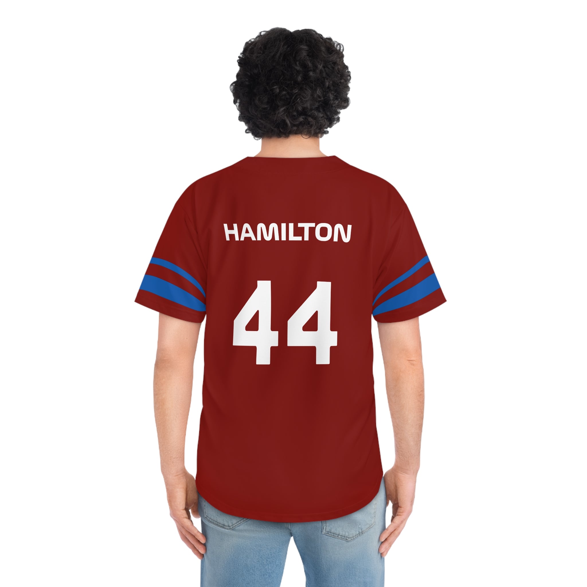 Silver Champion Rosso Formula Racing Unisex Baseball Jersey