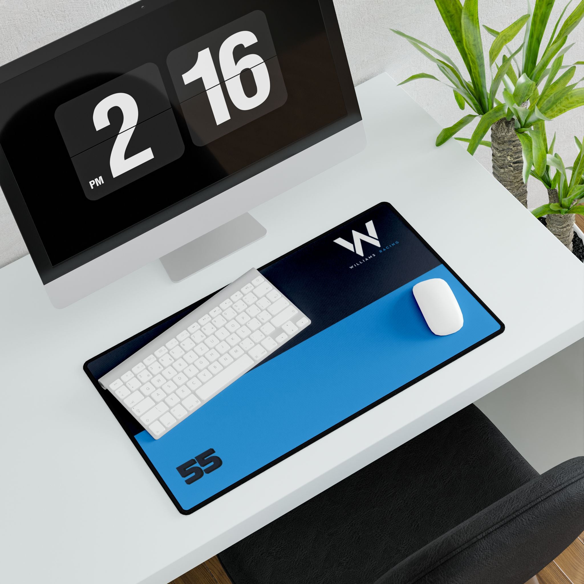 Azure Formula Racing Smooth Spaniard Home & Office Desk Mat