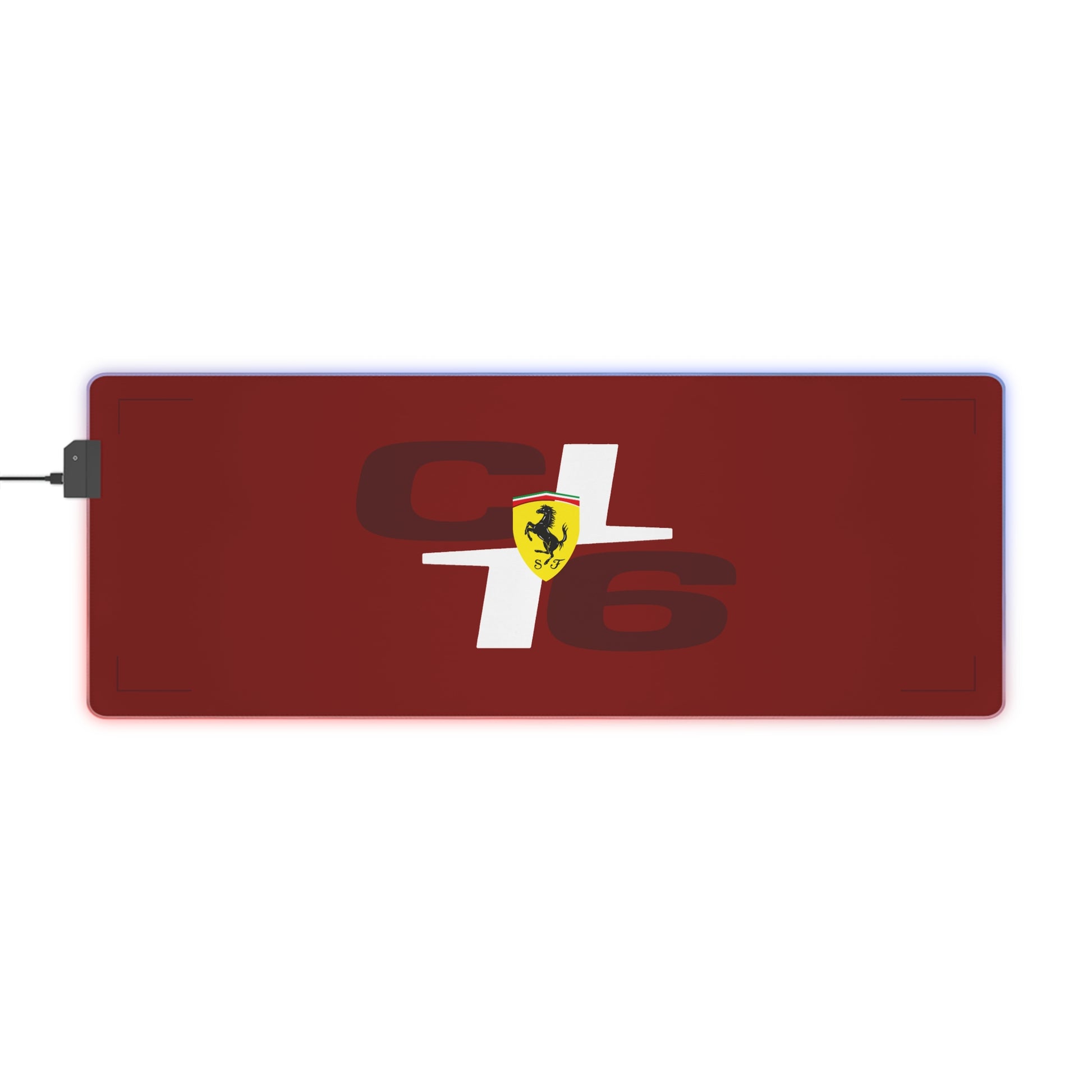 Red and black racing-inspired gaming mouse pad with a premium glide surface and motorsport styling. Inspired by Monaco’s top racer.