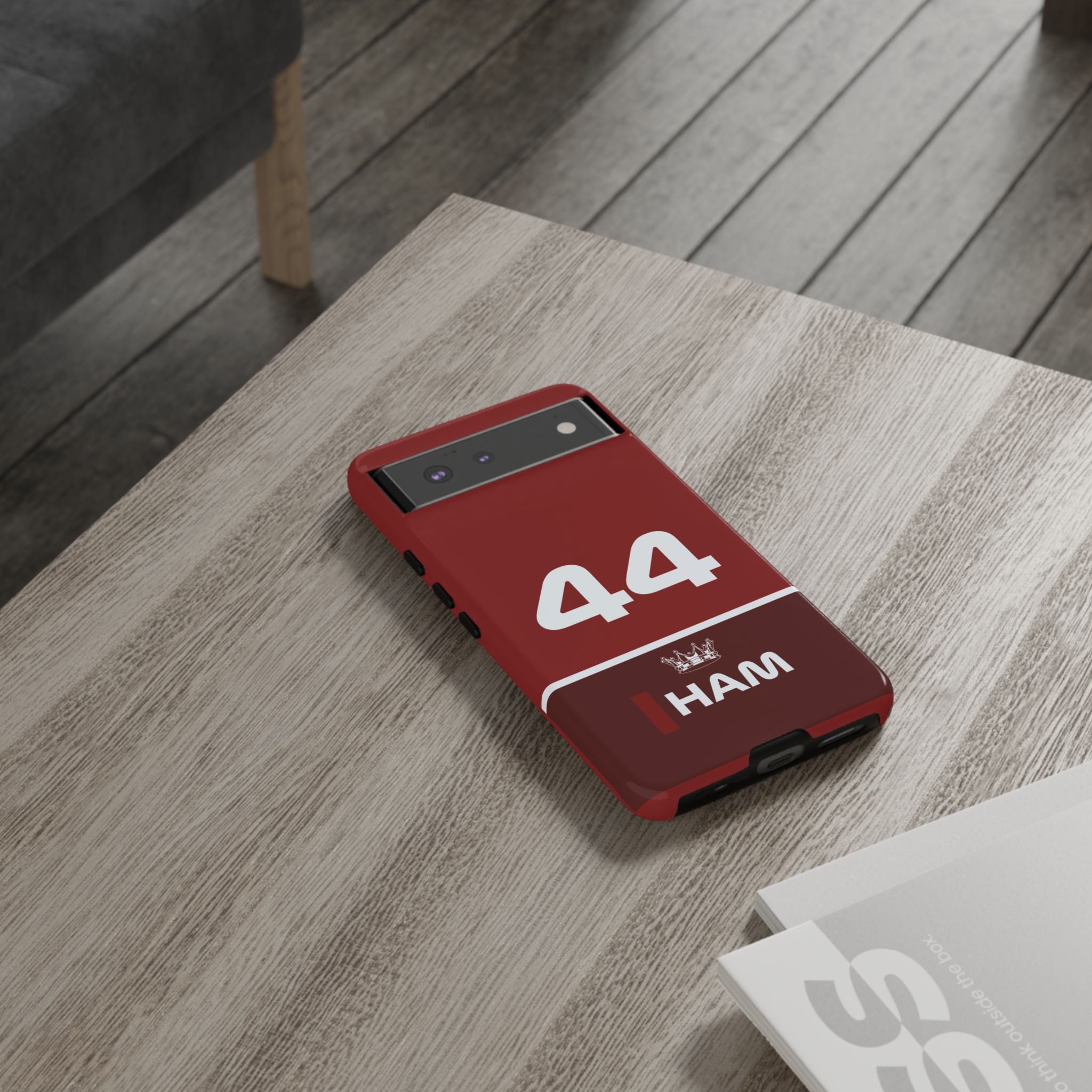 The Silver Champion Tough Phone Case | Rosso Formula Racing Armor for iPhone, Samsung & Pixel Cover
