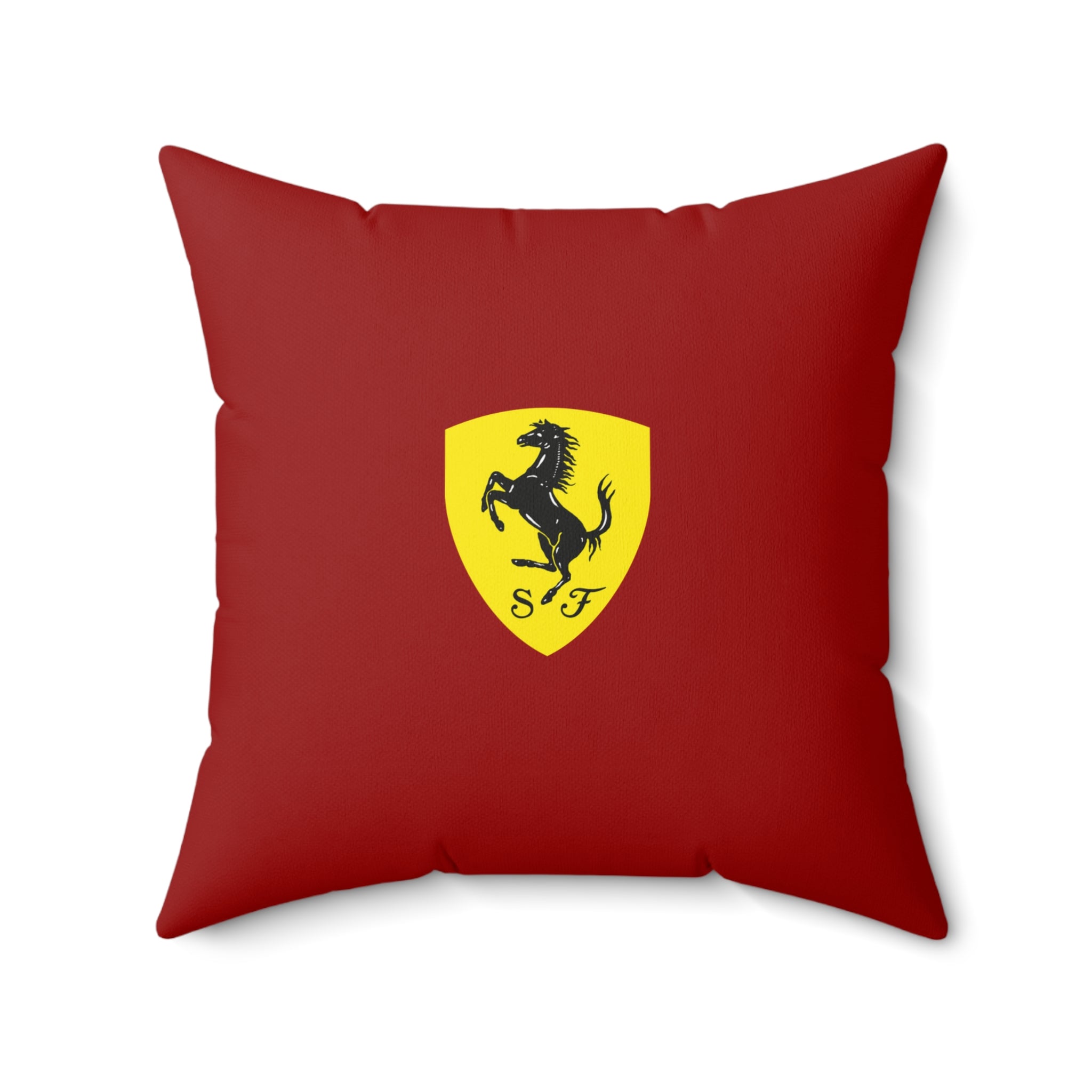 Rosso Racing Grand Prix-Inspired Pillow | Motorsport Home Decor | Spun Polyester Square Pillow