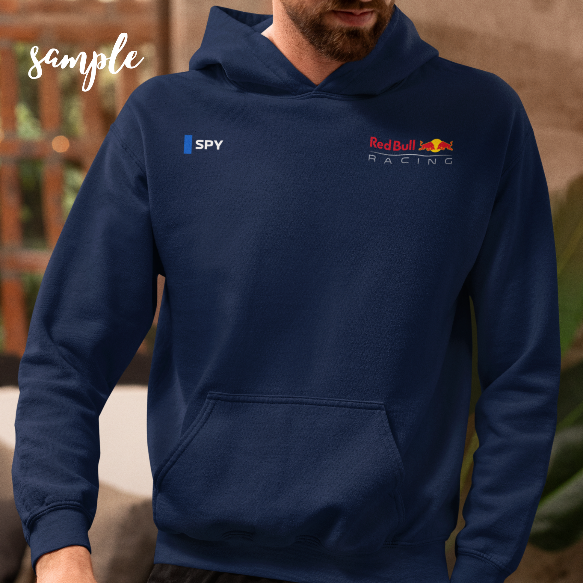 Eclipse blue racing-inspired hoodie with a motorsport aesthetic, custom initials, and heavyweight comfort. Perfect for Grand Prix fans and speed enthusiasts.