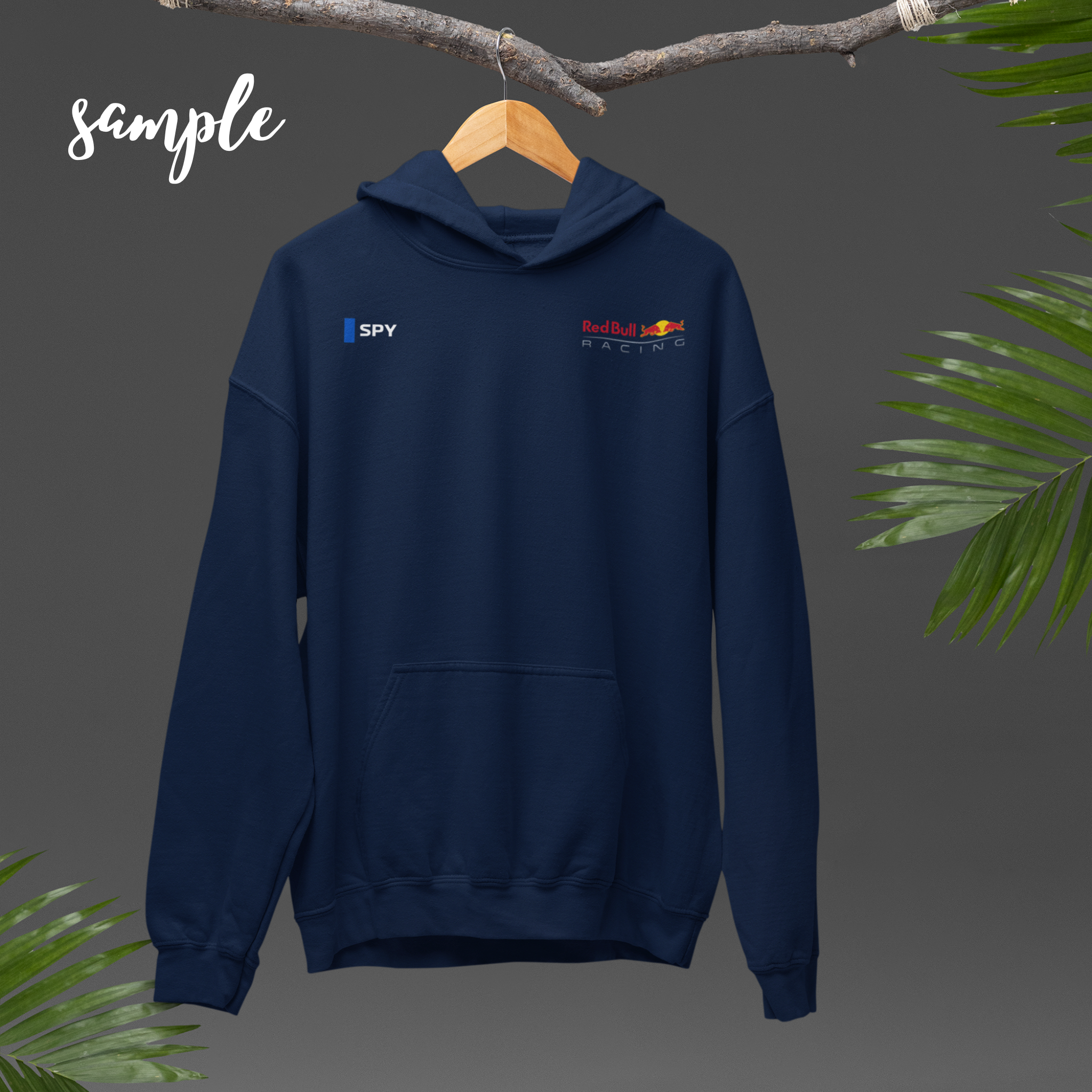 Eclipse blue racing-inspired hoodie with a motorsport aesthetic, custom initials, and heavyweight comfort. Perfect for Grand Prix fans and speed enthusiasts.