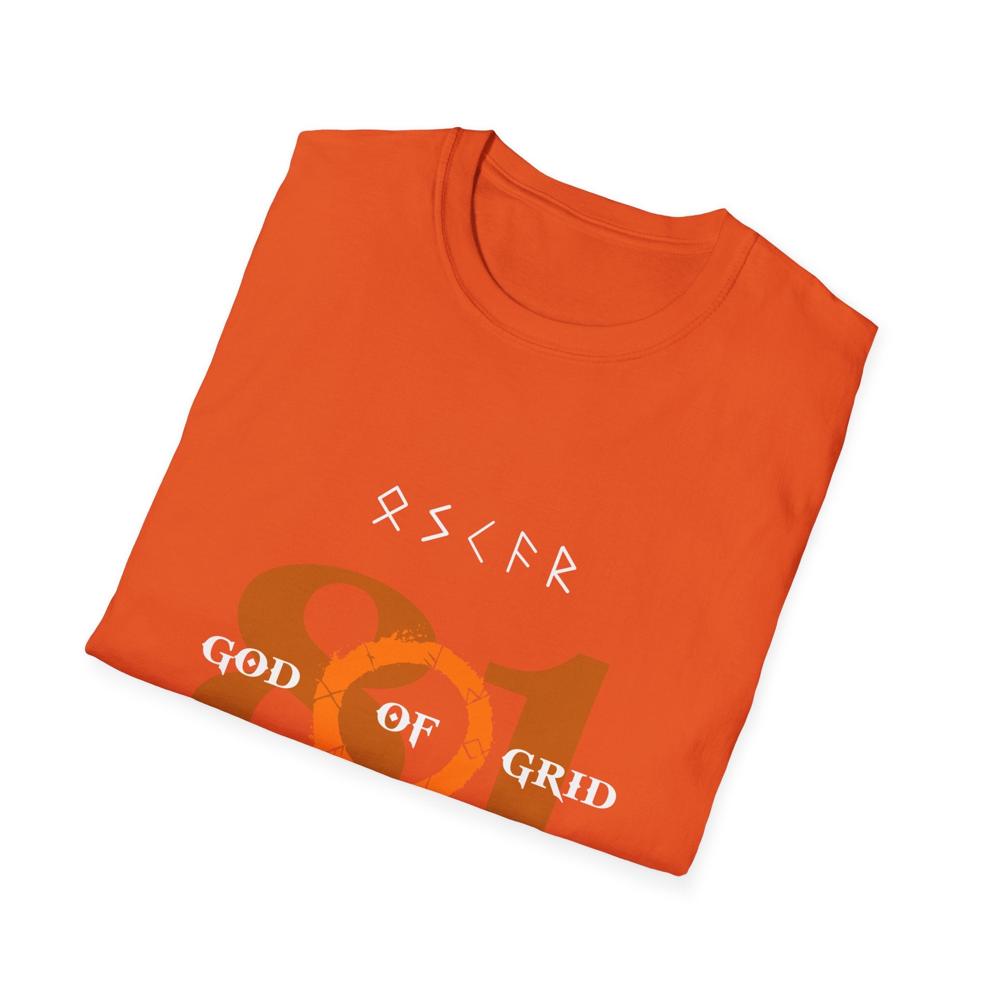 Papaya orange racing-inspired unisex softstyle tee with a bold Grand Prix aesthetic. Ideal for motorsport fans.