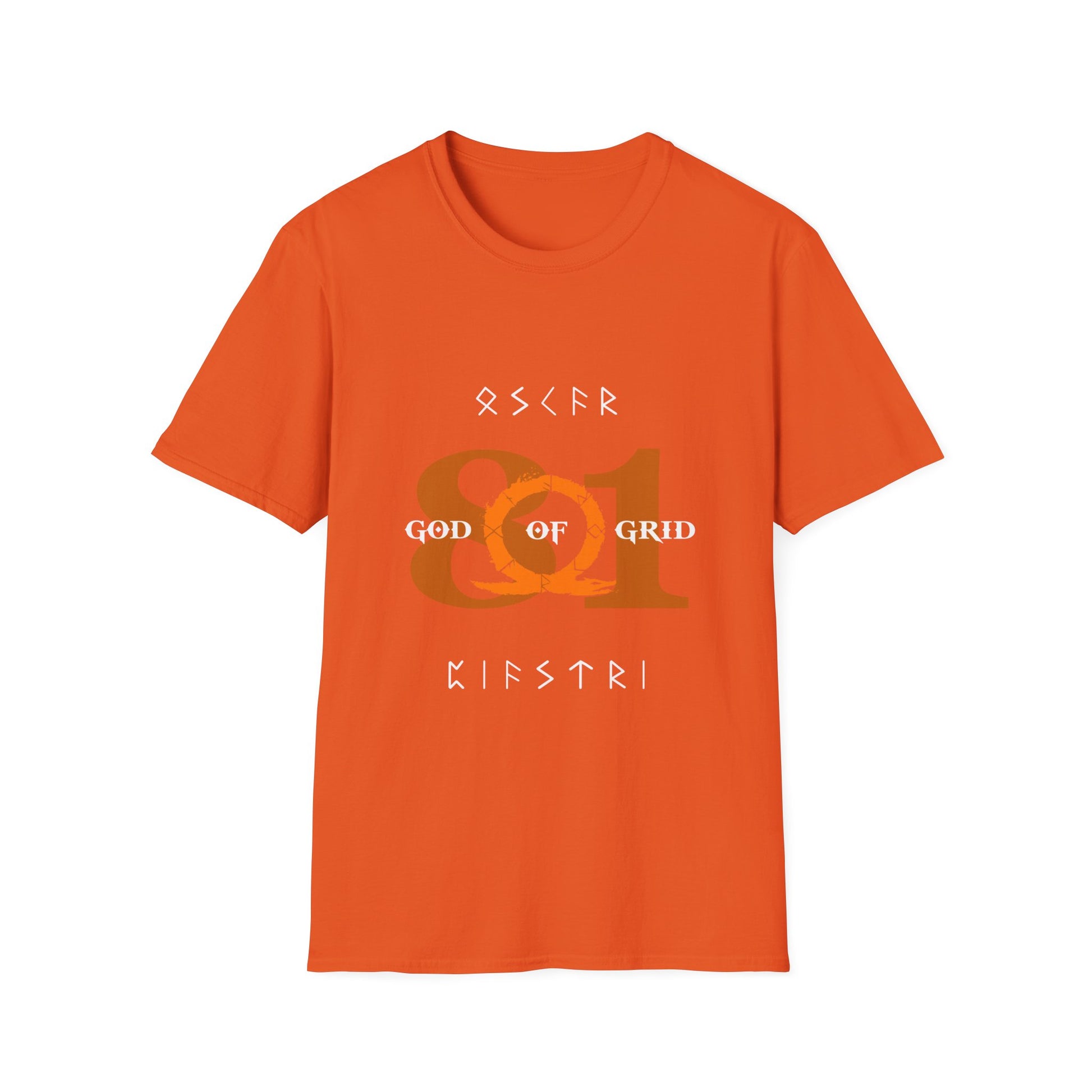 Papaya orange racing-inspired unisex softstyle tee with a bold Grand Prix aesthetic. Ideal for motorsport fans.