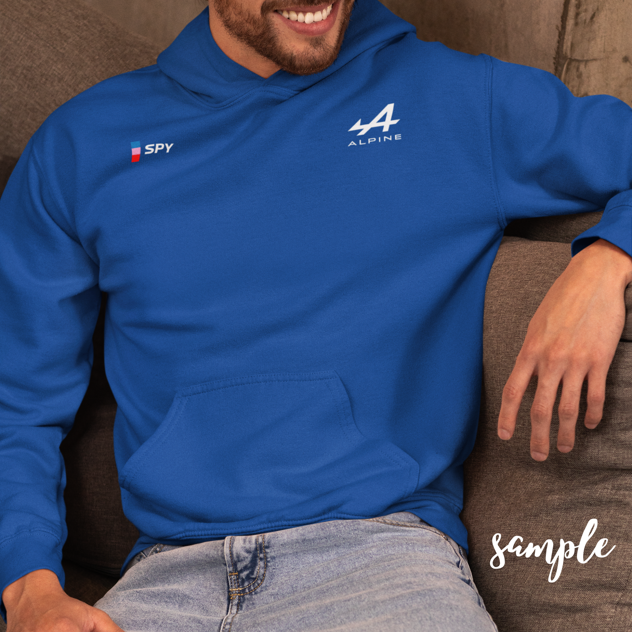 Alpine Blaze Formula Racing Hoodie | Custom Initials Formula Racing Pullover Unisex Hoodie