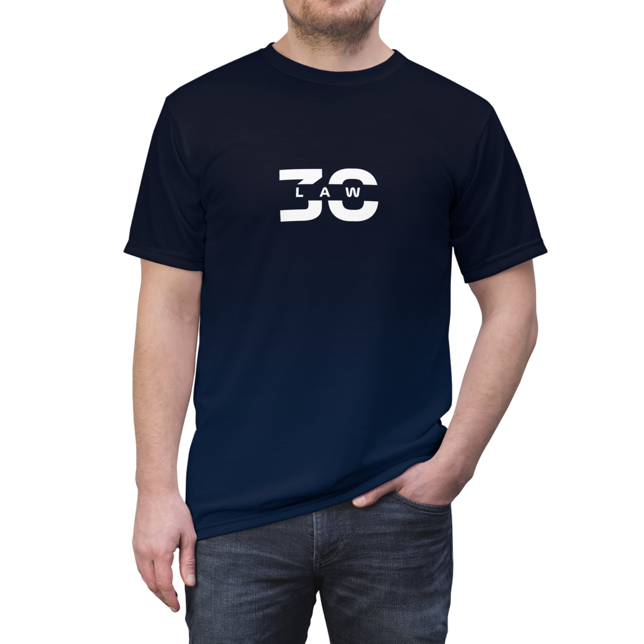 Red and navy racing-inspired unisex active tee with a sleek Grand Prix aesthetic. Ideal for motorsport fans and athletes.