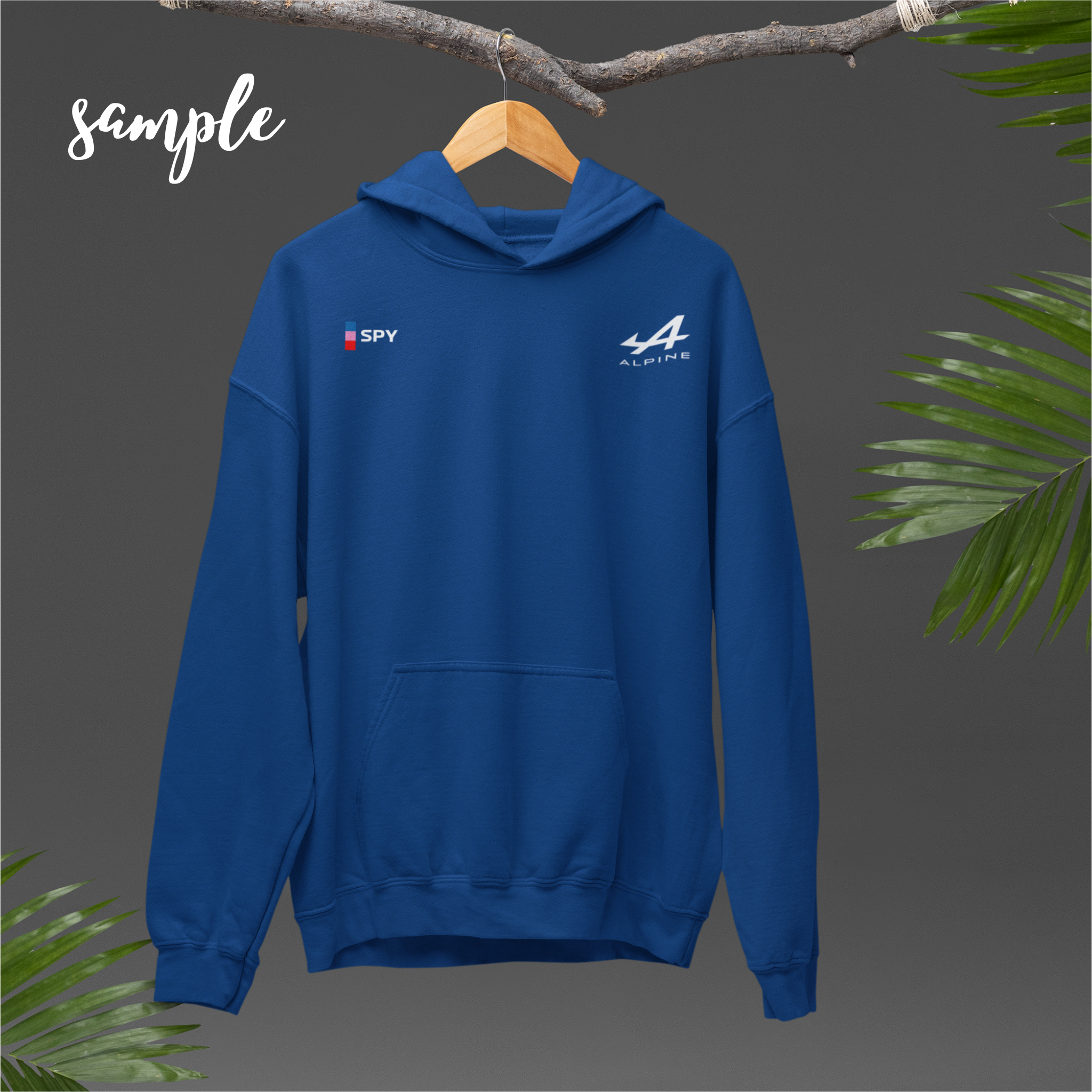 Alpine Blaze Formula Racing Hoodie | Custom Initials Formula Racing Pullover Unisex Hoodie