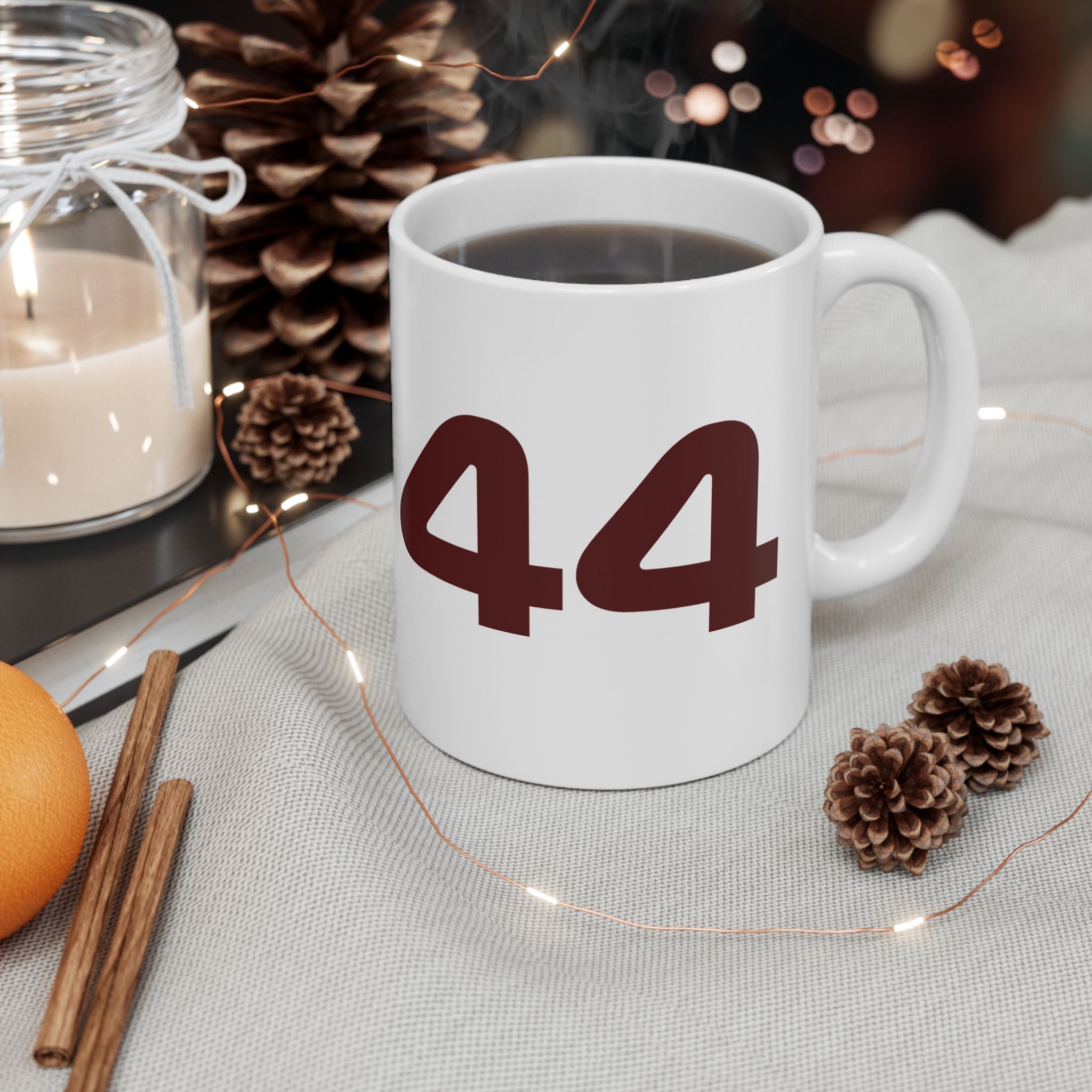 Silver and red racing-inspired ceramic mug with a motorsport aesthetic, available in 11oz and 15oz. Perfect for Grand Prix fans and speed enthusiasts.