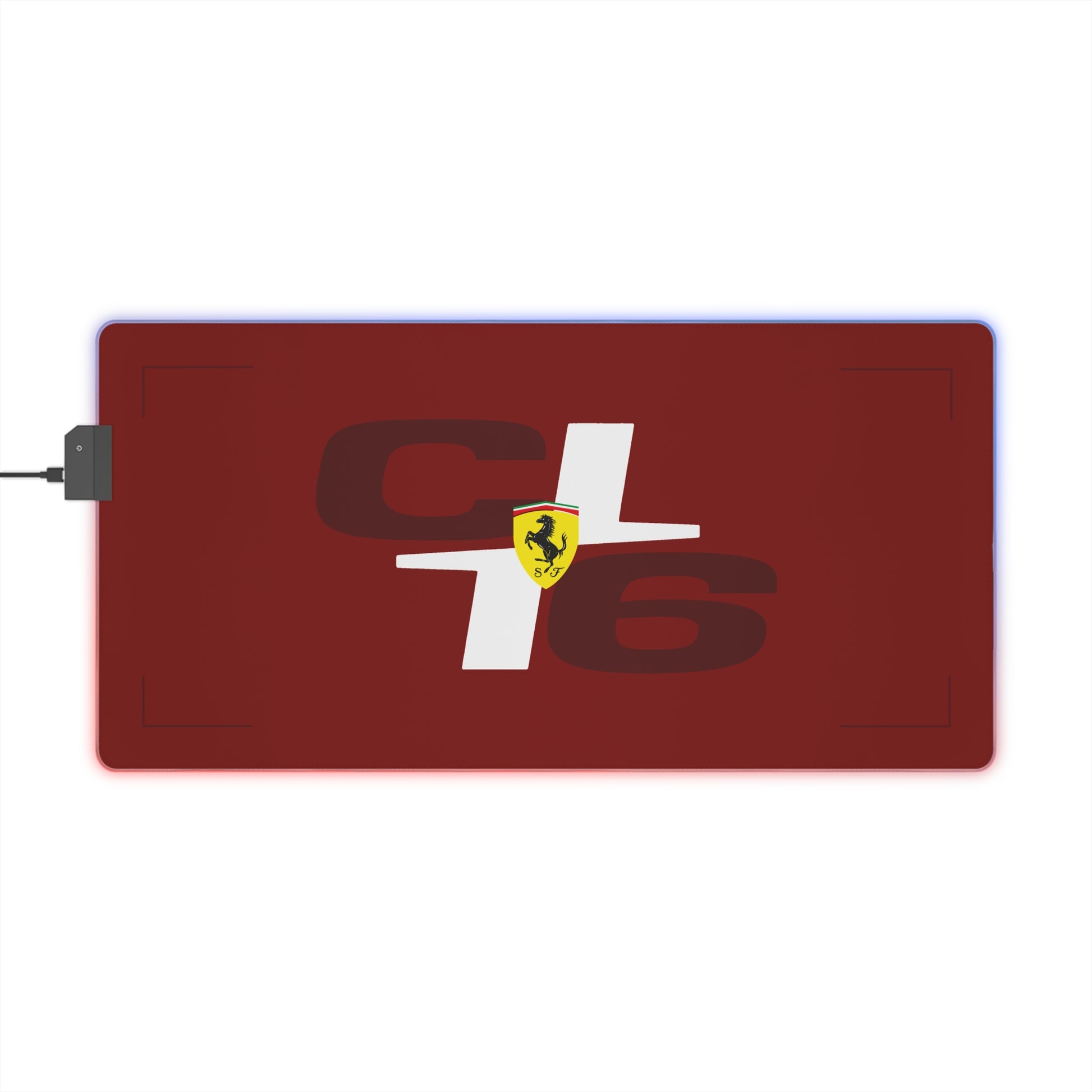 Red and black racing-inspired gaming mouse pad with a premium glide surface and motorsport styling. Inspired by Monaco’s top racer.