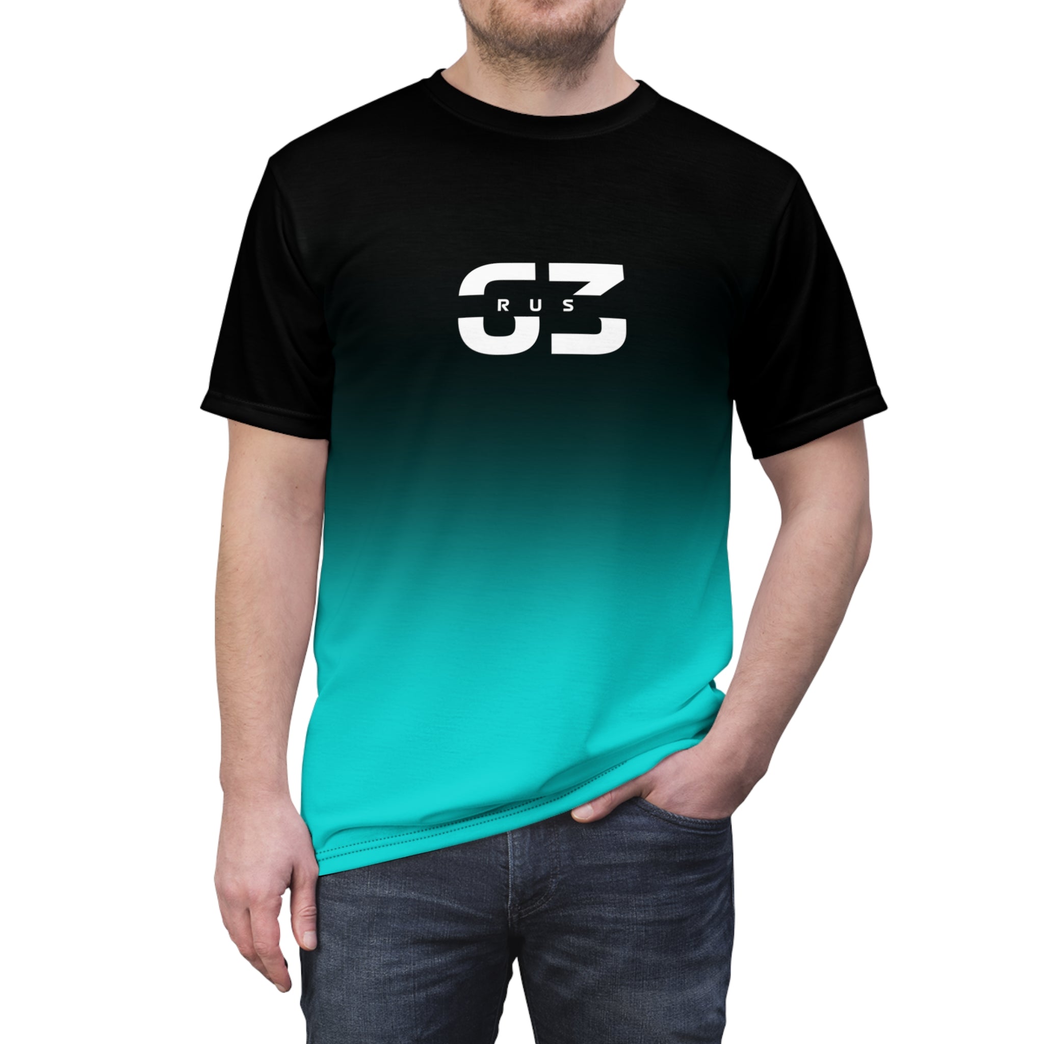 Silver racing-inspired unisex active tee with a sleek Grand Prix aesthetic. Ideal for motorsport fans and athletes
