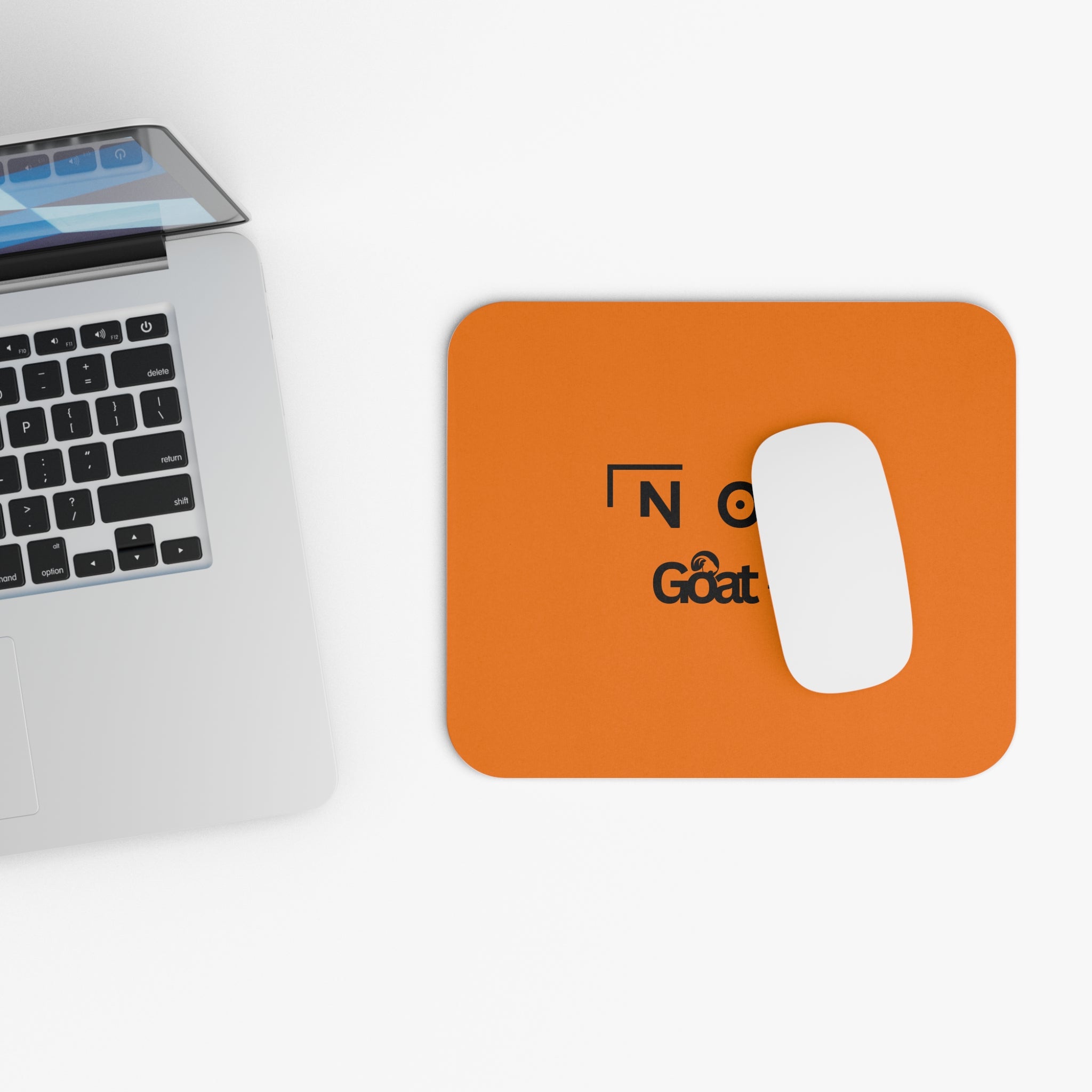 Papaya orange racing-inspired office mouse pad with a motorsport aesthetic, perfect for Grand Prix fans, gamers, and professionals. High-speed performance desk mat for home or office use.