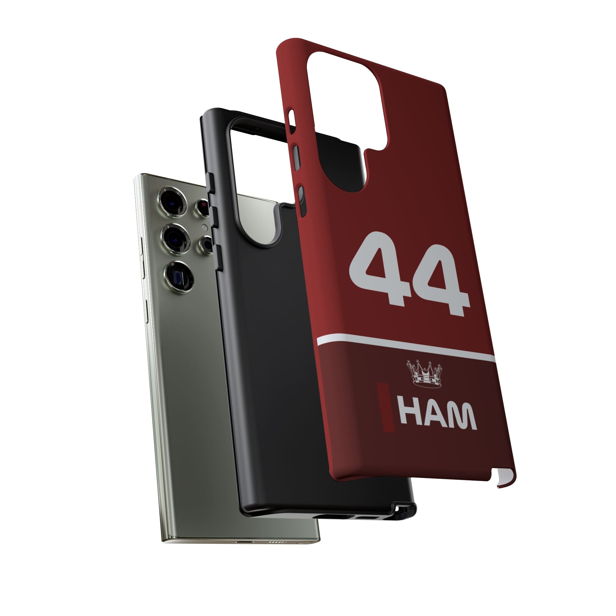 The Silver Champion Tough Phone Case | Rosso Formula Racing Armor for iPhone, Samsung & Pixel Cover