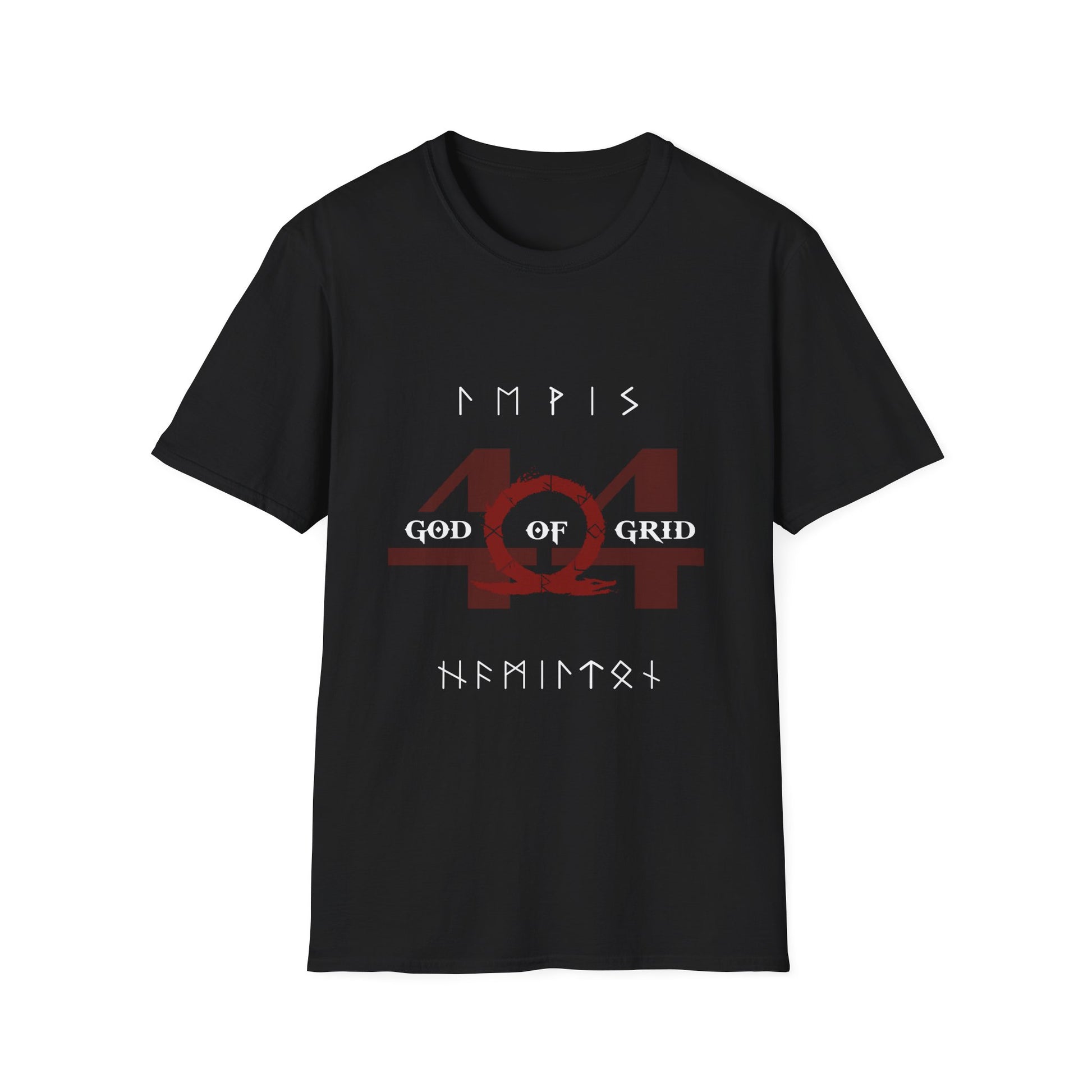 Red and black racing-inspired unisex softstyle tee with a sleek Grand Prix aesthetic. Ideal for motorsport fans.