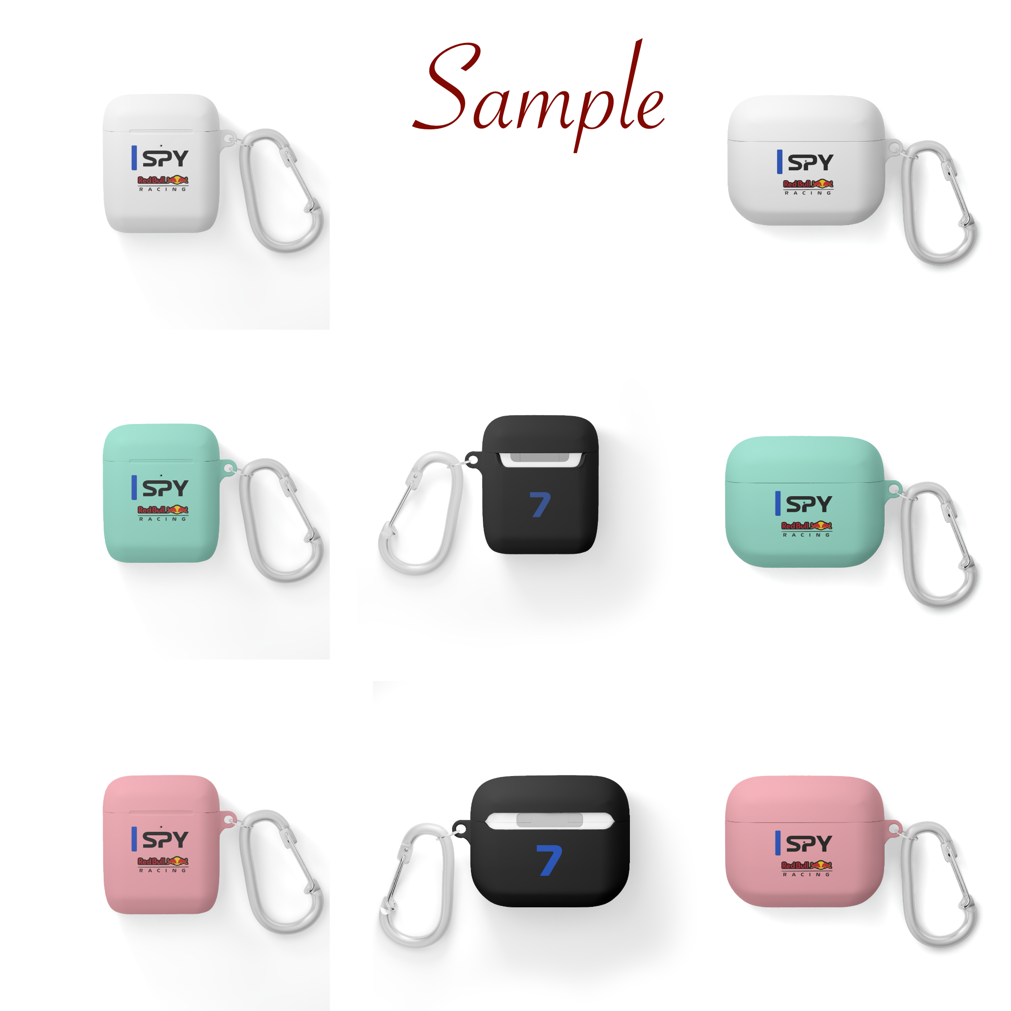 Champion-inspired racing AirPods case with shockproof protection, customizable initials, and a Grand Prix aesthetic. Perfect for motorsport enthusiasts and speed lovers.